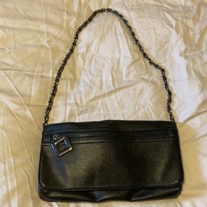 Black Faux-leather purse/clutch
